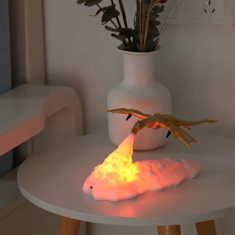 1pc Lampe Dragon Cracheur De Feu Lampe Dragon Volcan 3D - Temu France