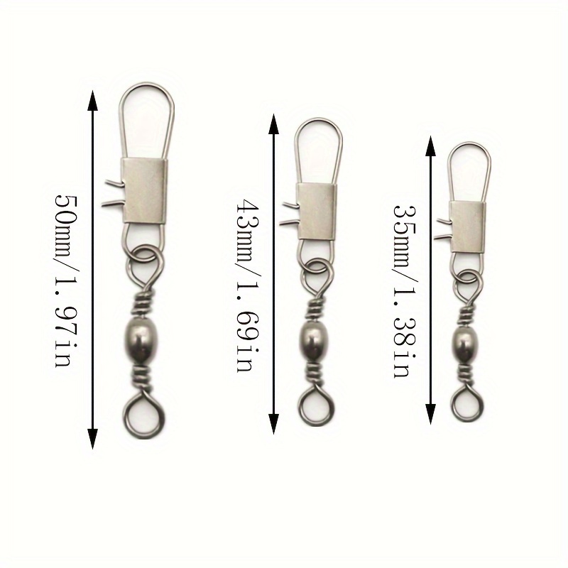 Bag 3 Sizes B type Fish Hook Connector Barrel Swivel Safety - Temu United  Kingdom