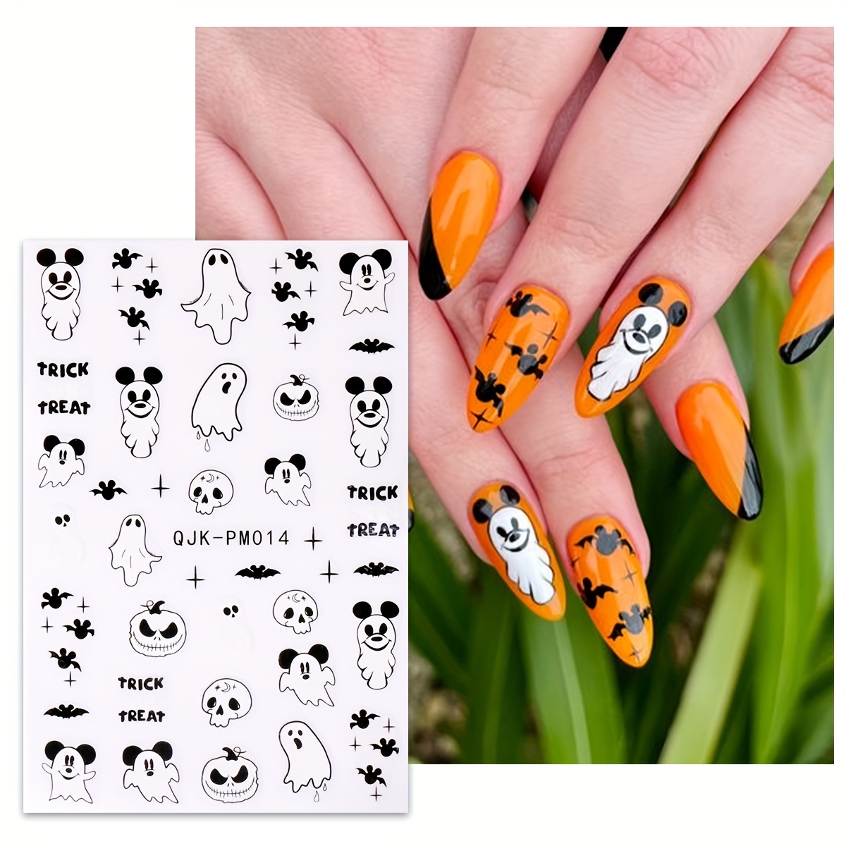 Designer Halloween Nail Decals 8 Sheets