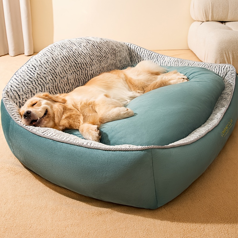 DOOKAA cuccia cane interno taglia grande divanetto per cani cucce per cani  da interno Letto per cani umani, tessuto sintetico lavabile per pisolini e  letto per cani ortopedico, 130 cm x 100