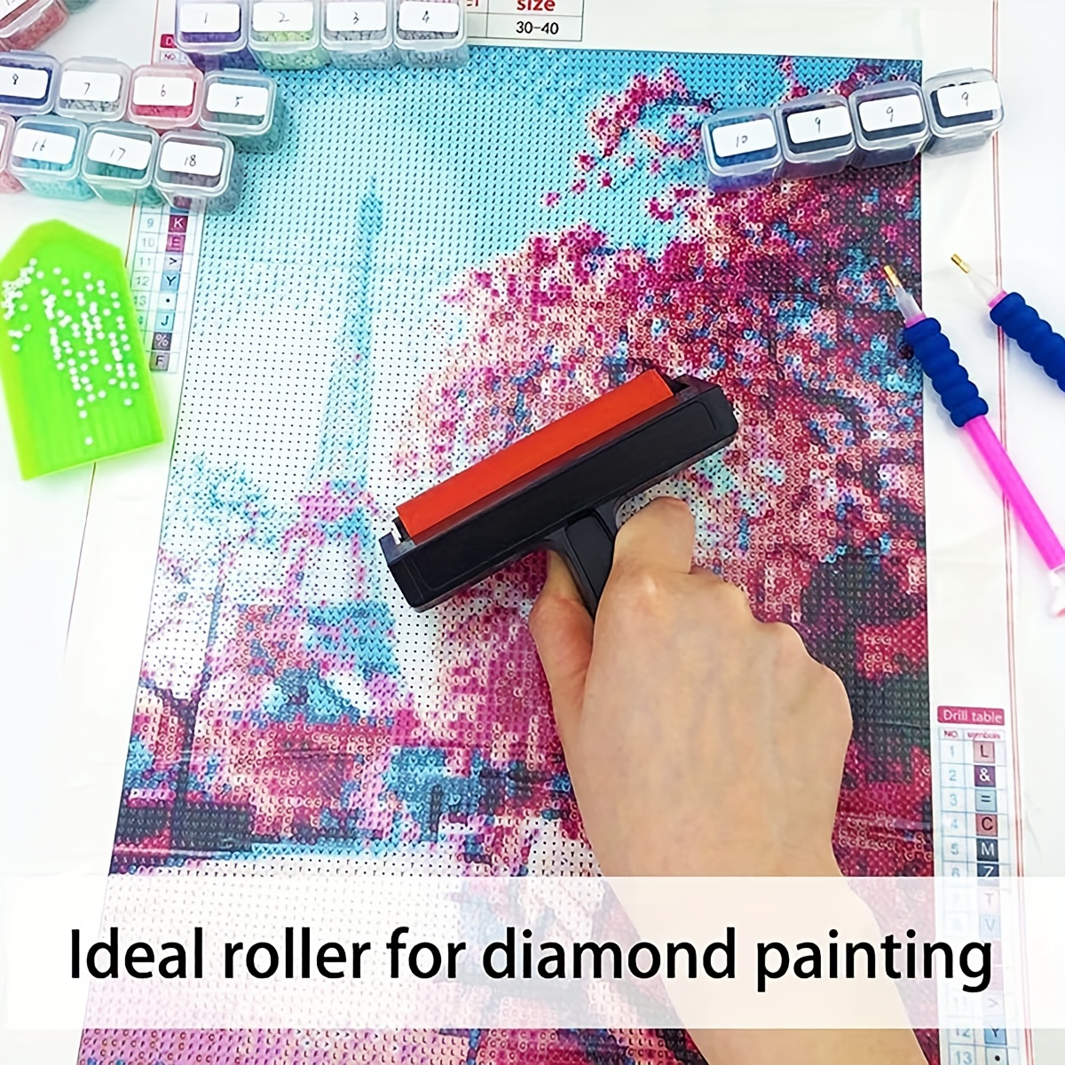 Diamond Painting Roller, Diamond Art Plastic Roller Diamond Painting  Pressing Accessories Tools For Diamond Painting Rhinestone Embroidery  Paintings