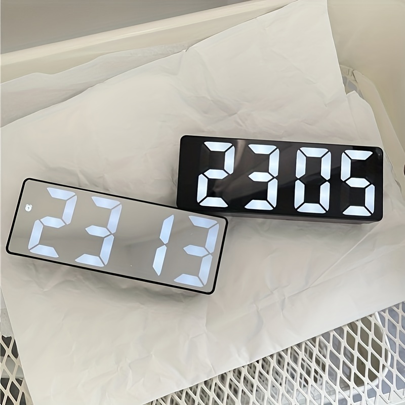 Uhr Elektrische Nachtuhr LED-Bildschirm Schlafzimmer Gebogen