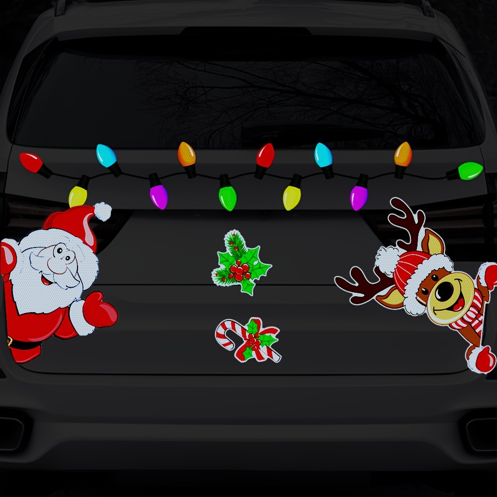 Christmas Light Bulb Shaped Reflective Magnetic Stickers - Temu