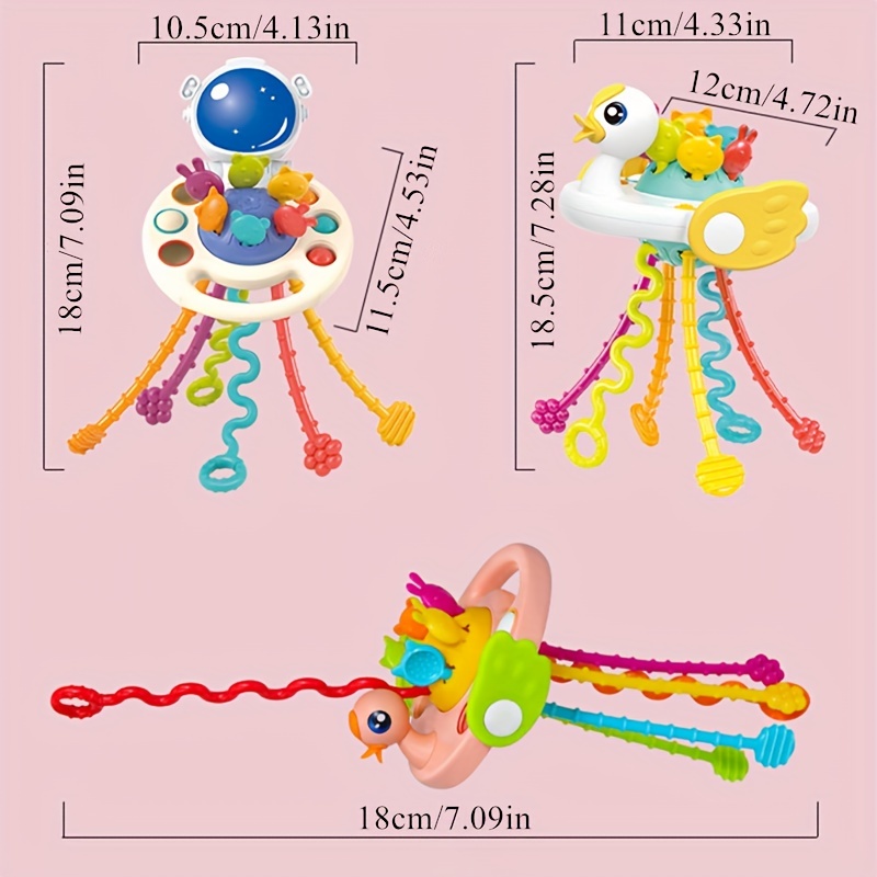 Jouets Montessori pour bébé, jouet sensoriel pour bébé pour enfants, jouet  de dentition en silicone pour