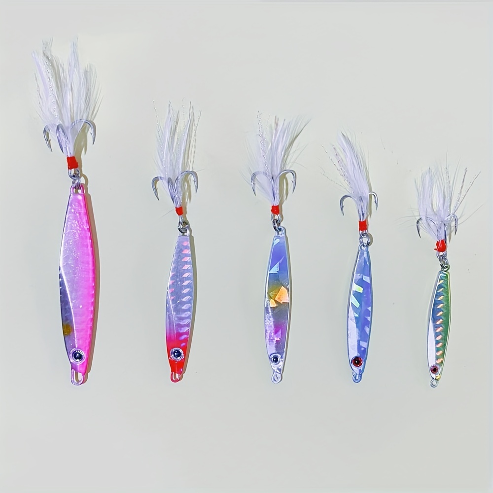 Premium Metal Jigging Fishing Lure 5 Sizes Ideal Shore Cast - Temu Australia