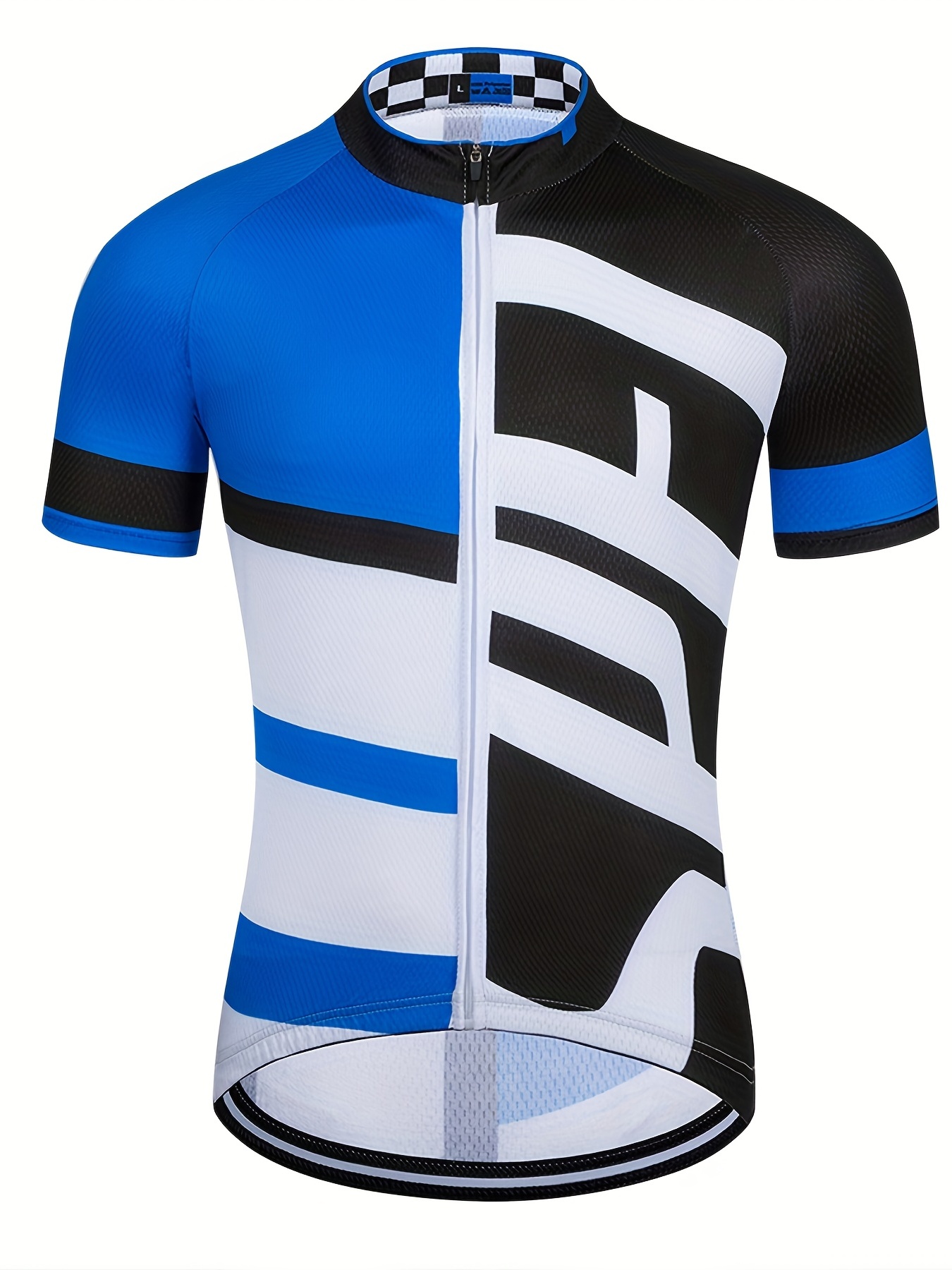 Quick Dry Striped Cycling Jersey Men Women High Stretch Temu