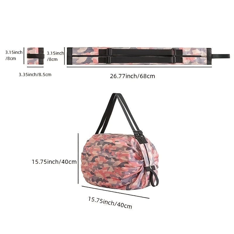 Foldable Canvas Shopping Bag for Grocery and Supermarket Trips