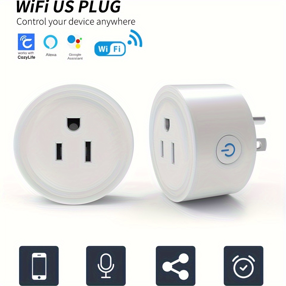 Govee Smart Plug, WiFi Plugs Work with Alexa & Google Assistant, Smart  Outlet with Timer & Group Controller, WiFi Outlet for Home, No Hub  Required, ETL & FCC Certified, 2.4G WiFi Only