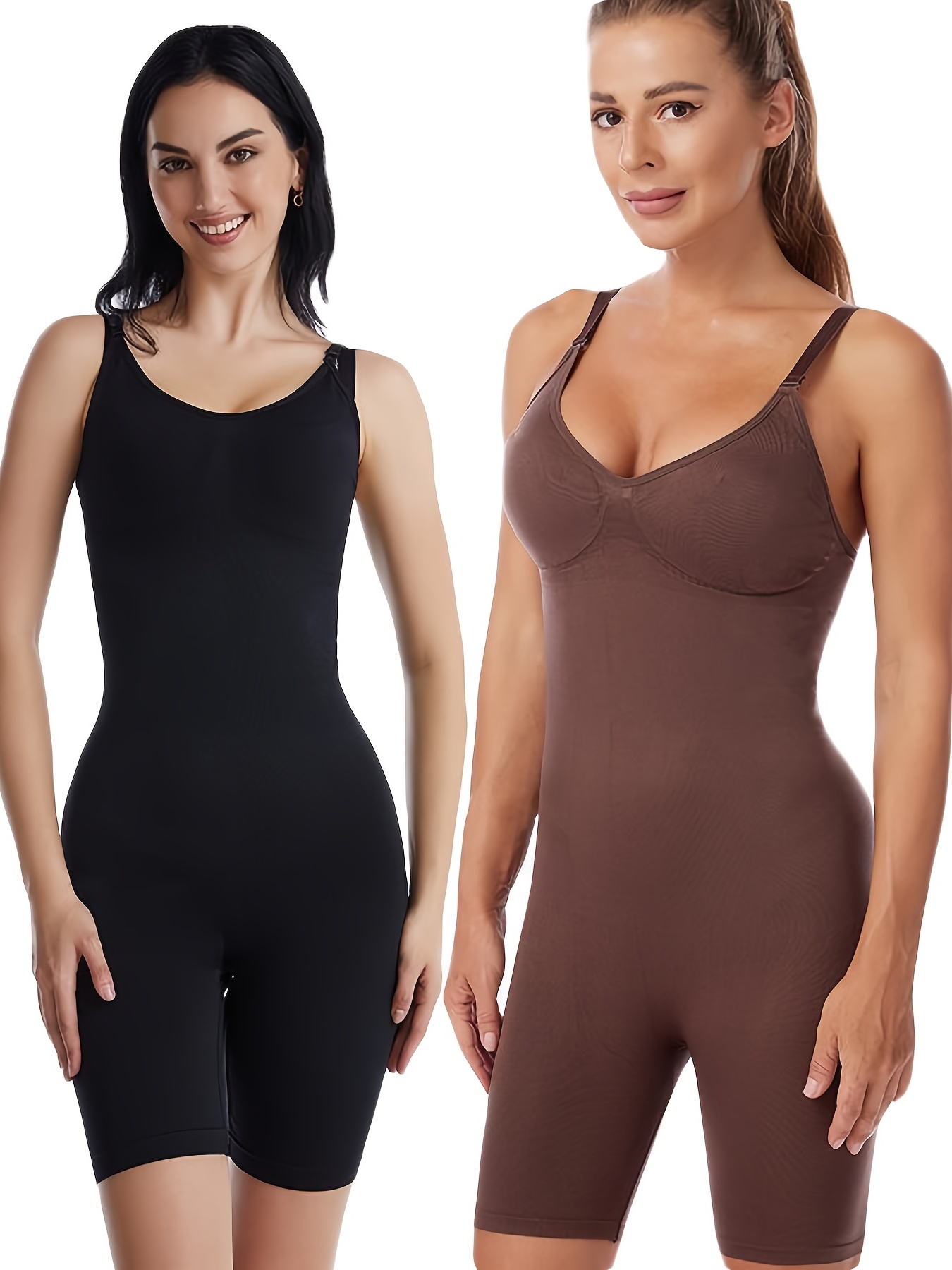 Deep V Mesh Body Shaper, See Through Compression Bodycon Bodysuit, Women's  Underwear & Lingerie