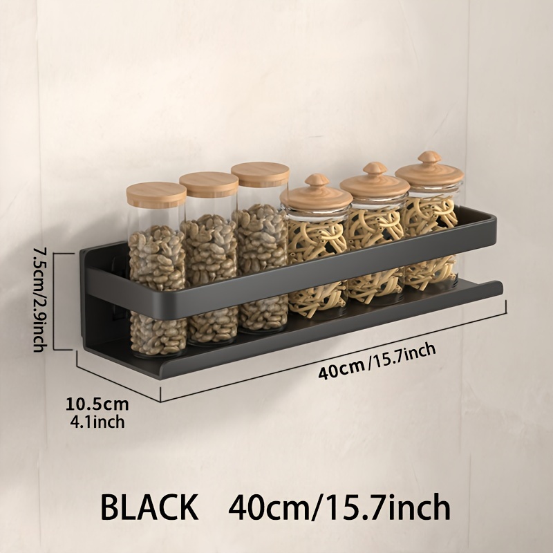 Wooden Kitchen Spice Rack, On The Wall
