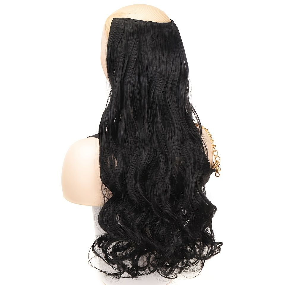 Synthetic Long Wavy Hairstyles 5 Clip In Hair Extension Heat Resistant Hairpieces  Ponytail Hair Extensions For Women | Shop On Temu And Start Saving | Temu