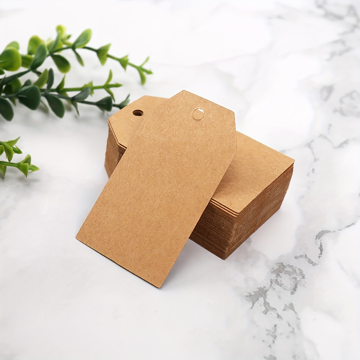 150PCS Kraft Paper Tags with Strings, Small Gift Tags Brown Tags