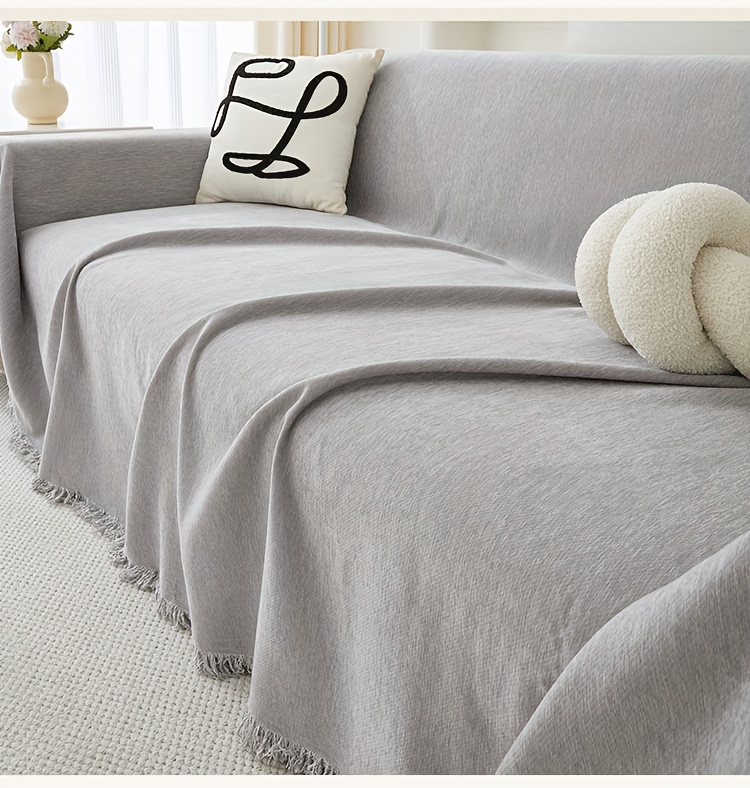 Waterproof Chenille Sofa Slipcover Four Seasons Universal Temu