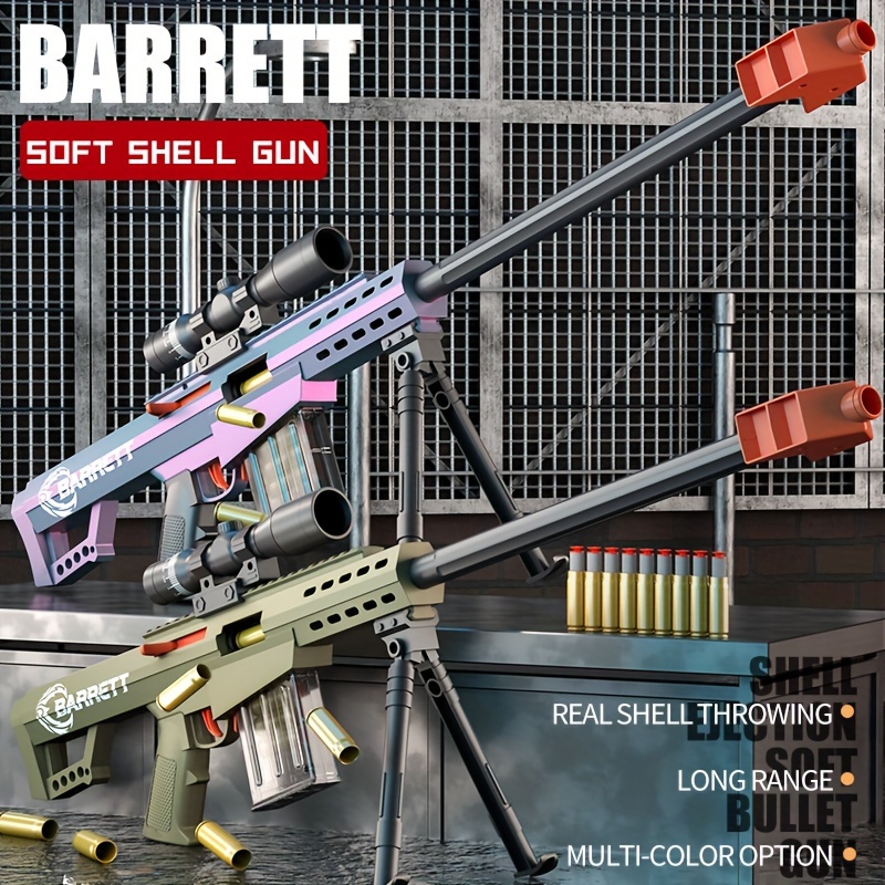 Barrett Anti material Sniper Rifle Ejectable Soft Egg Toy - Temu