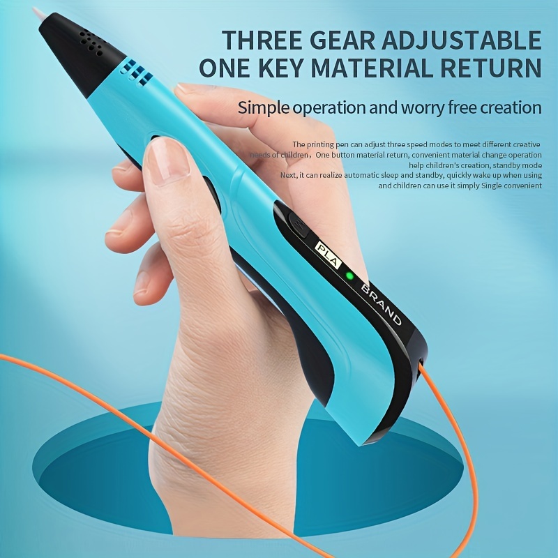 

3d Pen Standard Display Lcd Three-speed 3d Printing Pen Diy Creative Three-dimensional 3d Printing Pen Does Not Include Adapter Power Supply Purchase Your Own 5v2a Adapter Configuration