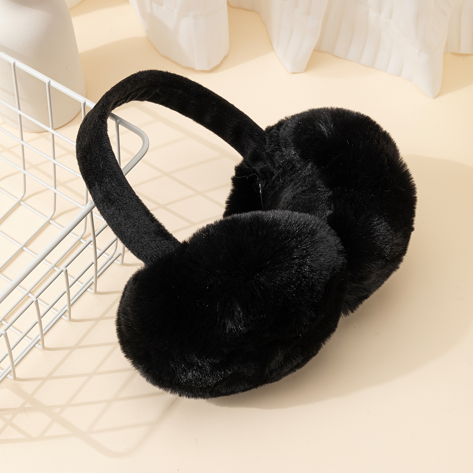 Winter Faux Fur Earmuffs Foldable Ear Warmers