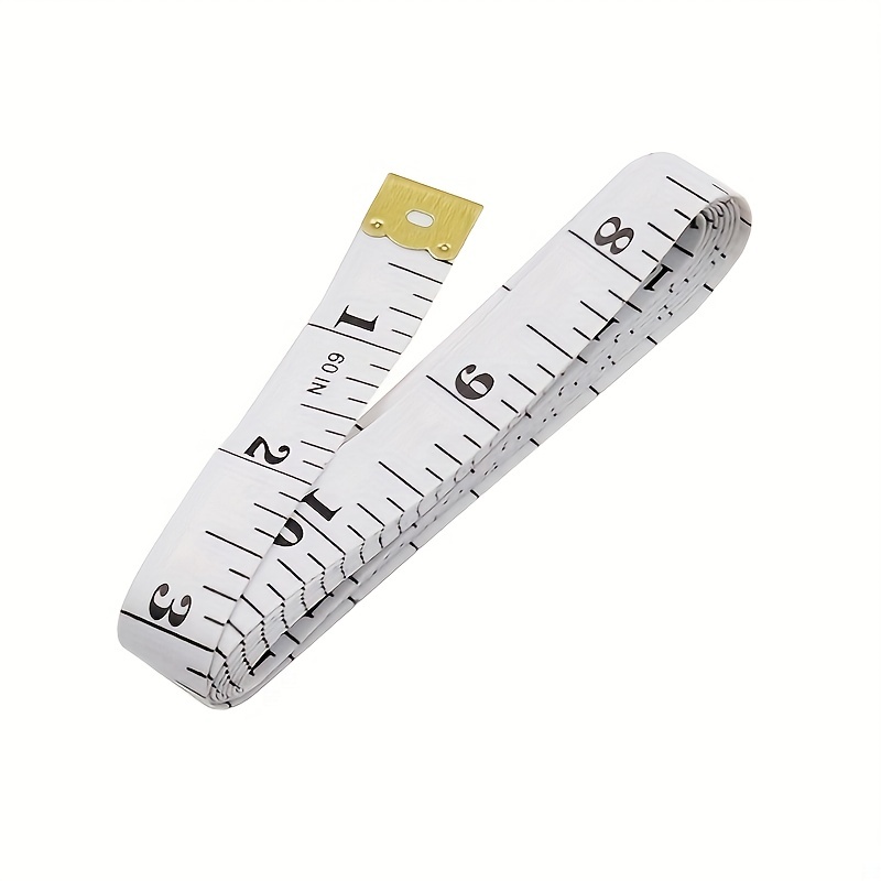 1pc 60inch/150cm Soft Tape Measure Double Scale Body Sewing Flexible Ruler  For Weight Loss Medical Body Measurement Sewing Tailor Craft Vinyl Ruler, C