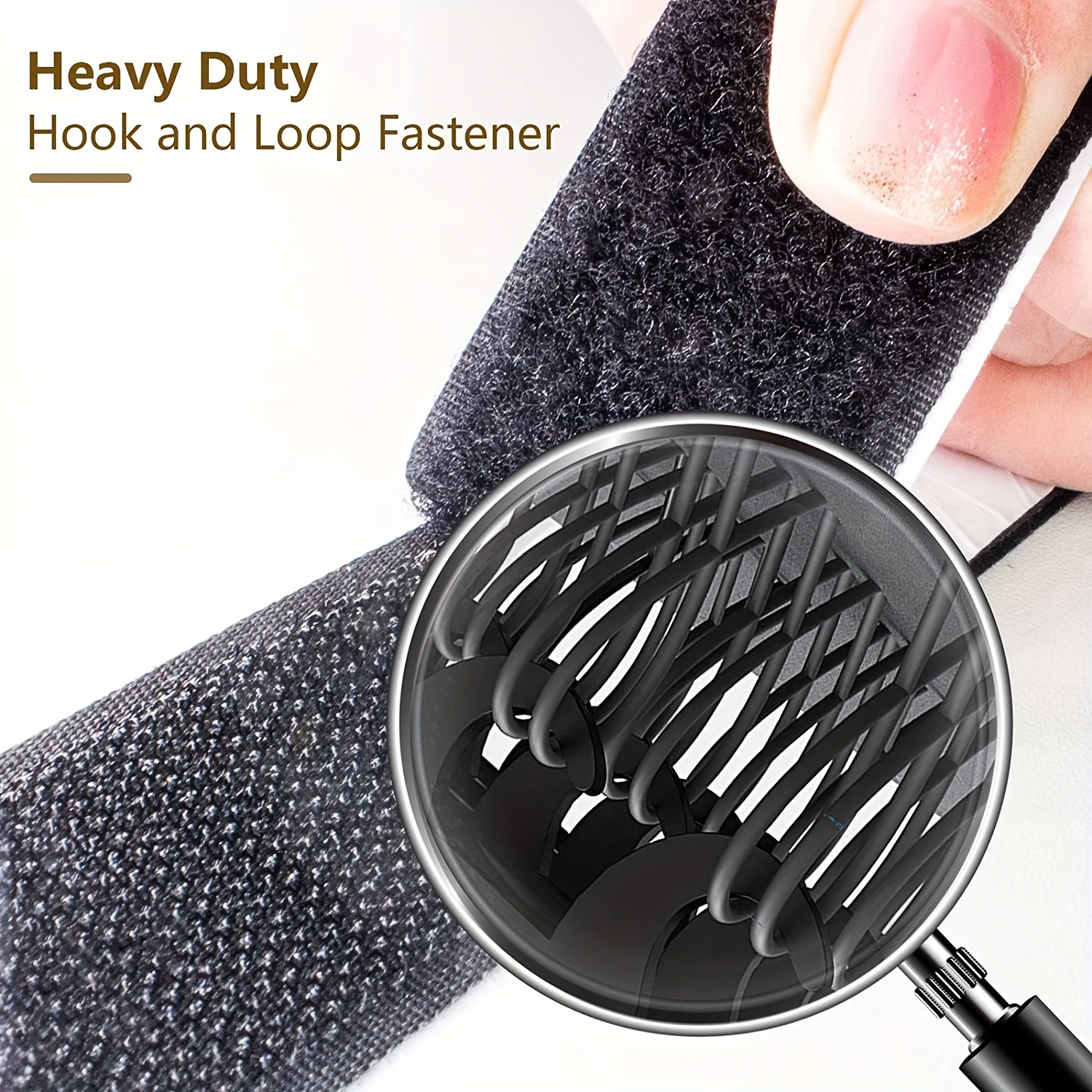 Heavy Duty Hook and Loop Strips with Strong Adhesive