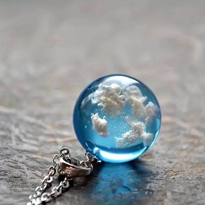 Sky Cloud Luminous Necklace Resin Pendant Necklace
