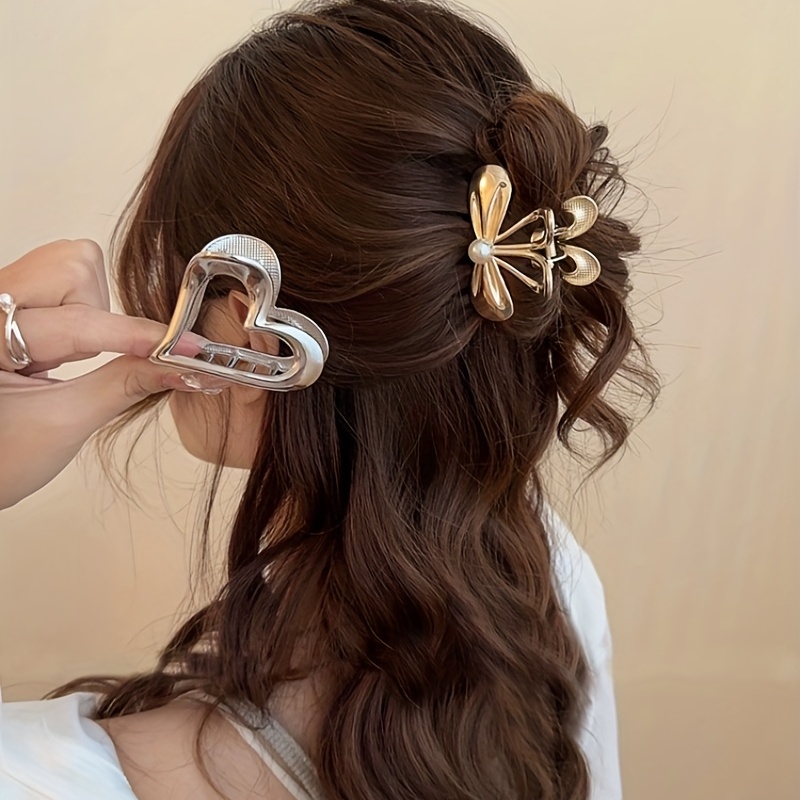 Korean Pearl Bow Hair Clip Hair Clip Fashion Back of The Head