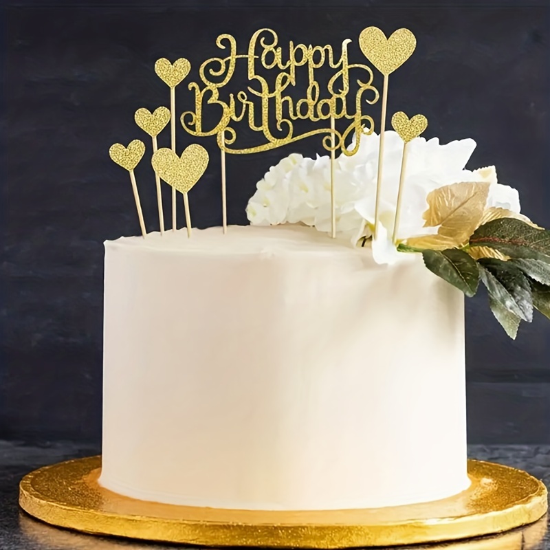 Gold Fondant Letters 