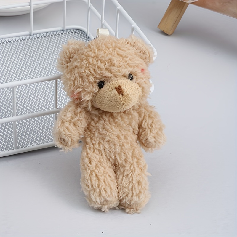 Kawaii Teddy Bear Keychains For Women Men Cute Bear Love Ribbon
