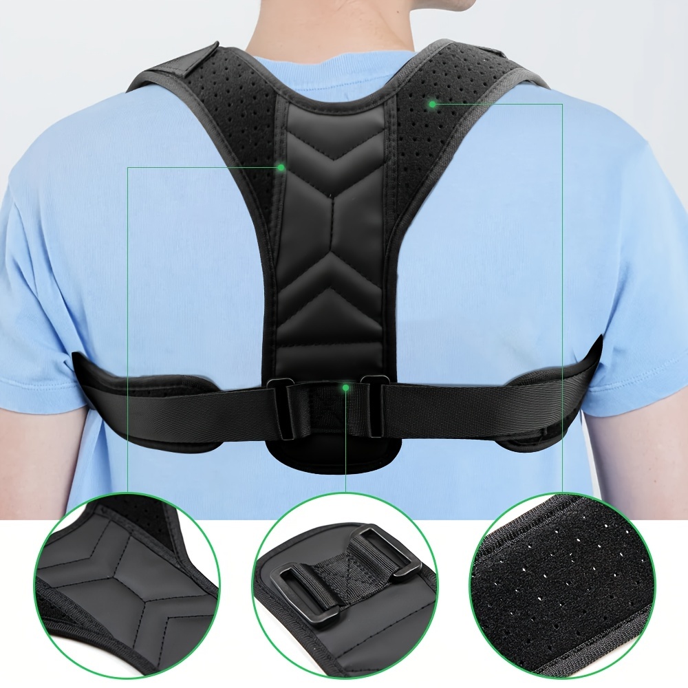 Posture Corrector Belt Adjustable - Back Pain Relief Shoulder Back Support  Belt Adjustable Body Posture Correction for men - Back Braces