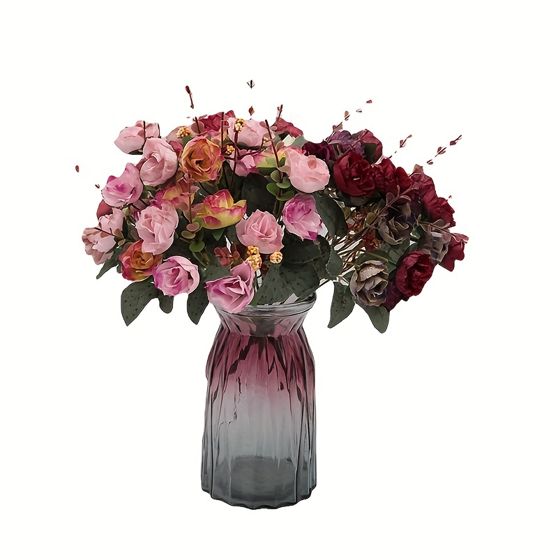 Flower Arrangements Artificial Centerpiece Artificial Rose - Temu