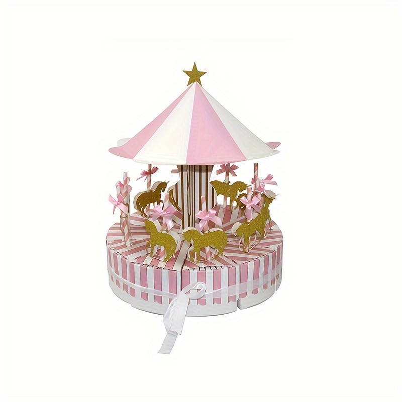 TEMU Gift For Her/him 1 Set, Spinning Wooden Horse, Gift Packaging, Most Affordable Products, Small Business Materials, Wedding Ornaments, Wedding,