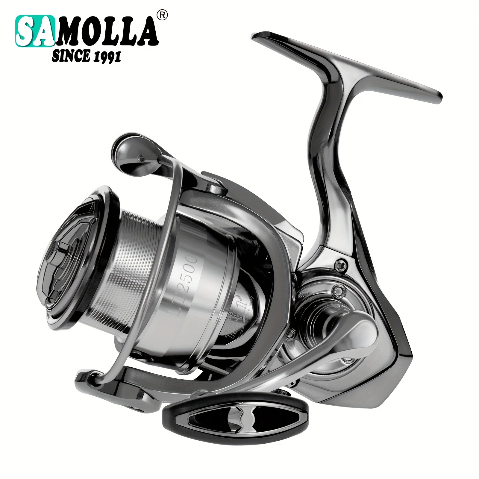 1pc High Strength 6bb Ultra Light Spinning Fishing Reels, 1500/2500 Series  6.2:1 Metal Spinning Reel With Aluminum Shallow Cup, Fishing Tackle, Today's Best Daily Deals