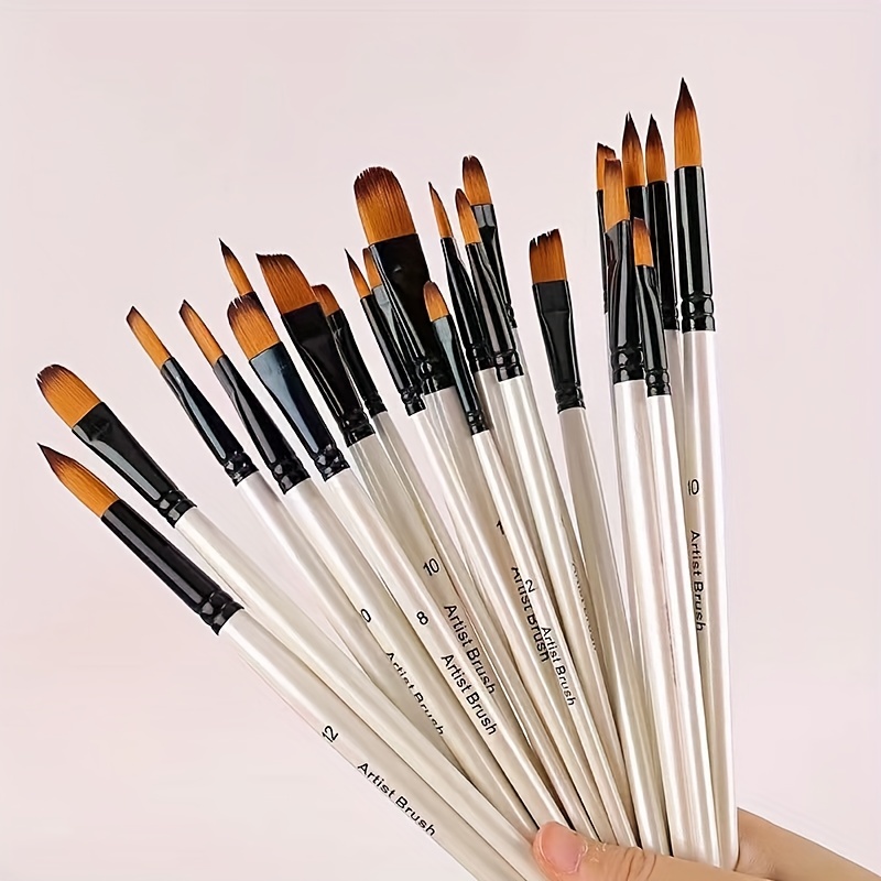 Paint Brushes Set, 60 Pcs Paint Brushes for Acrylic Painting, Oil  Watercolor Acrylic Paint Brush, Artist Paintbrushes for Body Face Rock  Canvas, Kids Adult Drawing Arts Crafts Supplies, Black