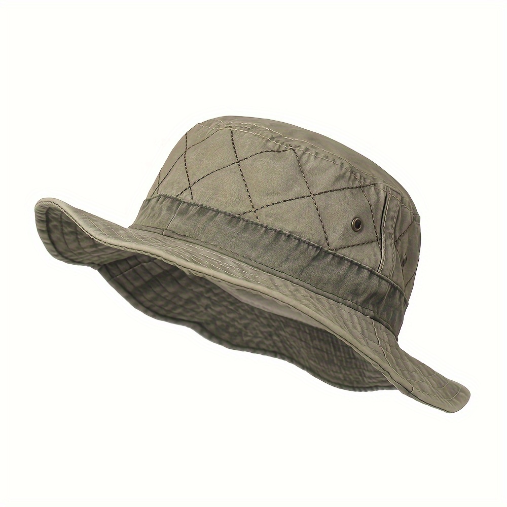 1pc Washed Cotton Panama Hat For Men And Women Sun Protection For