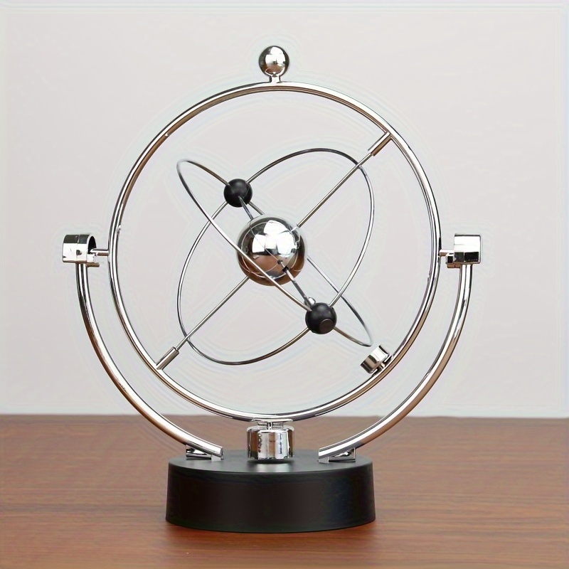 Gadget tournant en forme de semi-golbe - Mouvement perpétuel - Magnétique -  Physique - Science - Jouet d'art - Swing Cinétique - Orbital - Décoration