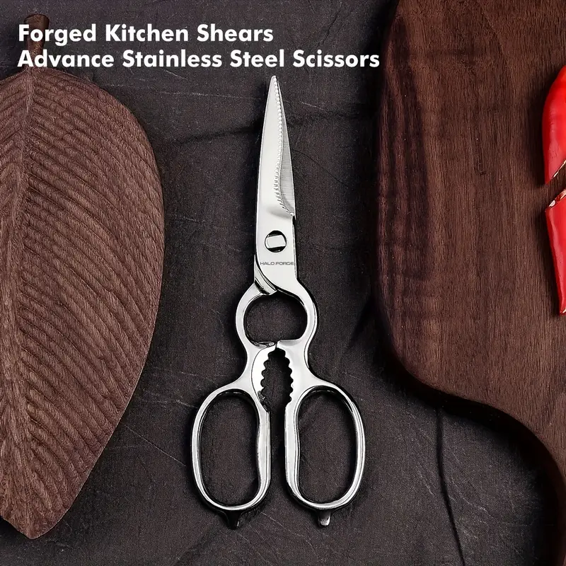 Kitchen Scissors, Heavy Duty Sharp Scissors, Forged Stainless