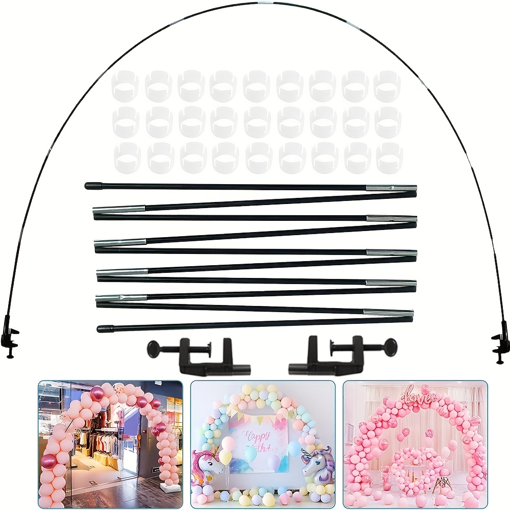 

Set, 12ft Table Balloon Arch Kit - Perfect For Birthdays, Weddings, Graduations, Christmas, Baby Showers, Bachelor Parties - Includes Photo, Party, And Birthday Balloons