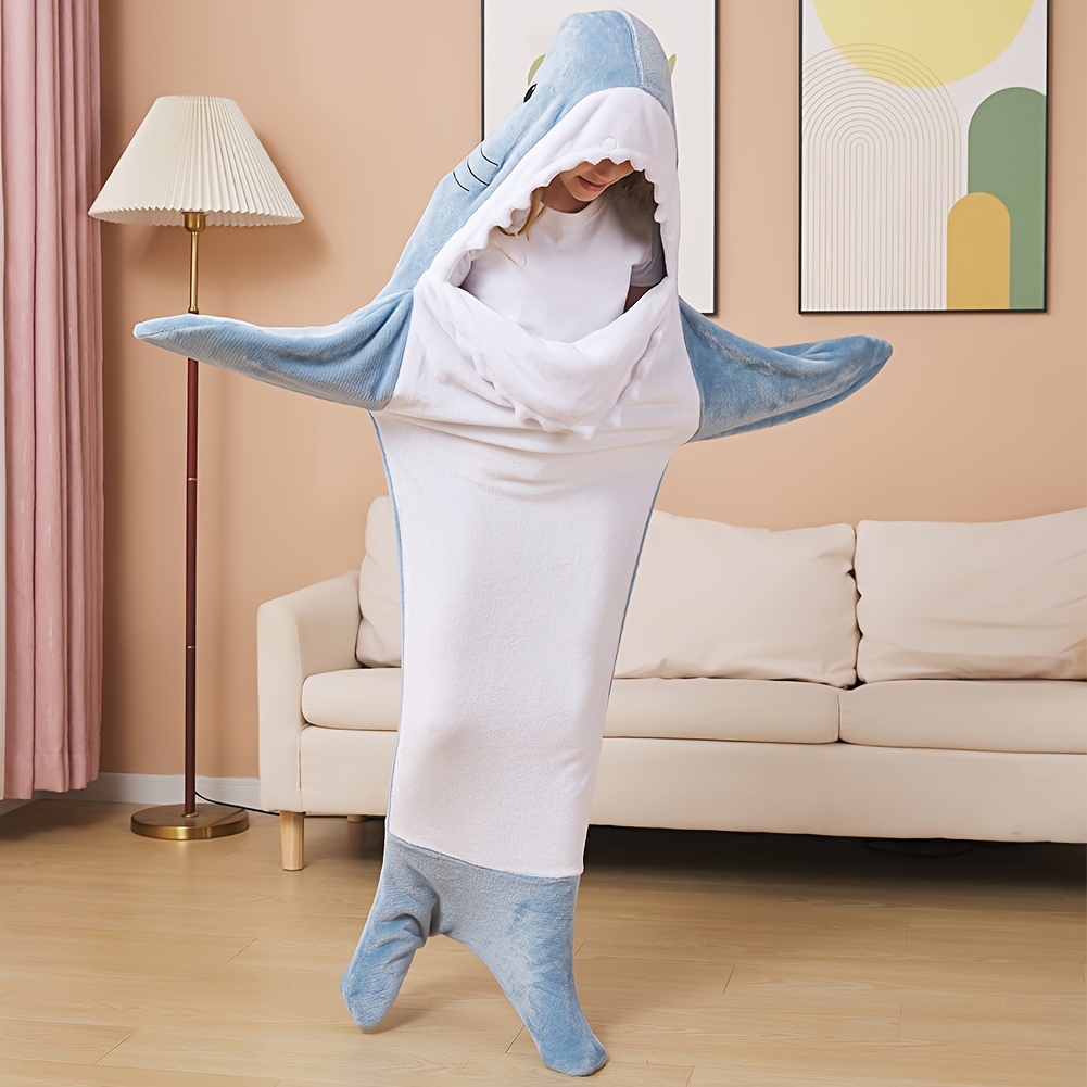 Shark Blanket Adult Boys Girls Shark Blanket Wearable Shark - Temu