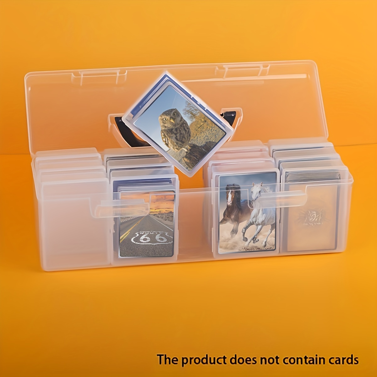 Kitguard Trading Card Storage Box with 200 Hard Plastic Card