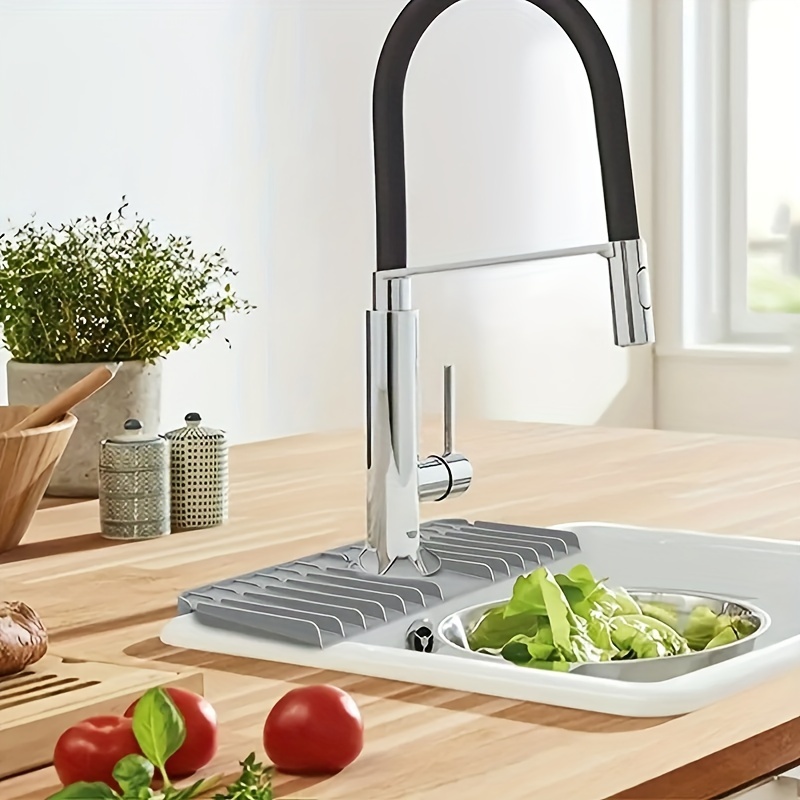 ZLR Paraspruzzi per lavello da cucina, flessibile e riutilizzabile, facile  da installare e pulire, si adatta alla maggior parte dei lavelli e dei  rubinetti, perfetto per uso cucina e bagno : 