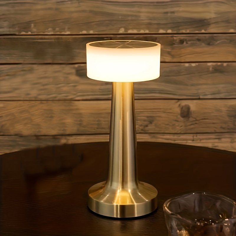 Lámpara inalámbrica, lámparas de mesa inalámbricas, lámparas de mesa  portátiles con sensor táctil, luz nocturna de 3 niveles de brillo y  atenuación