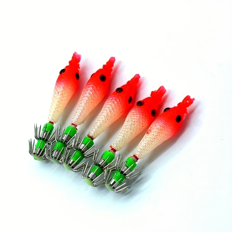 Luminous Squid Jigs Stainless Steel Hooks Night Fishing - Temu Philippines