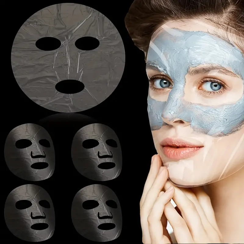 Facial Plastic Mask Disposable Facial Sheet Mask Transparent - Temu