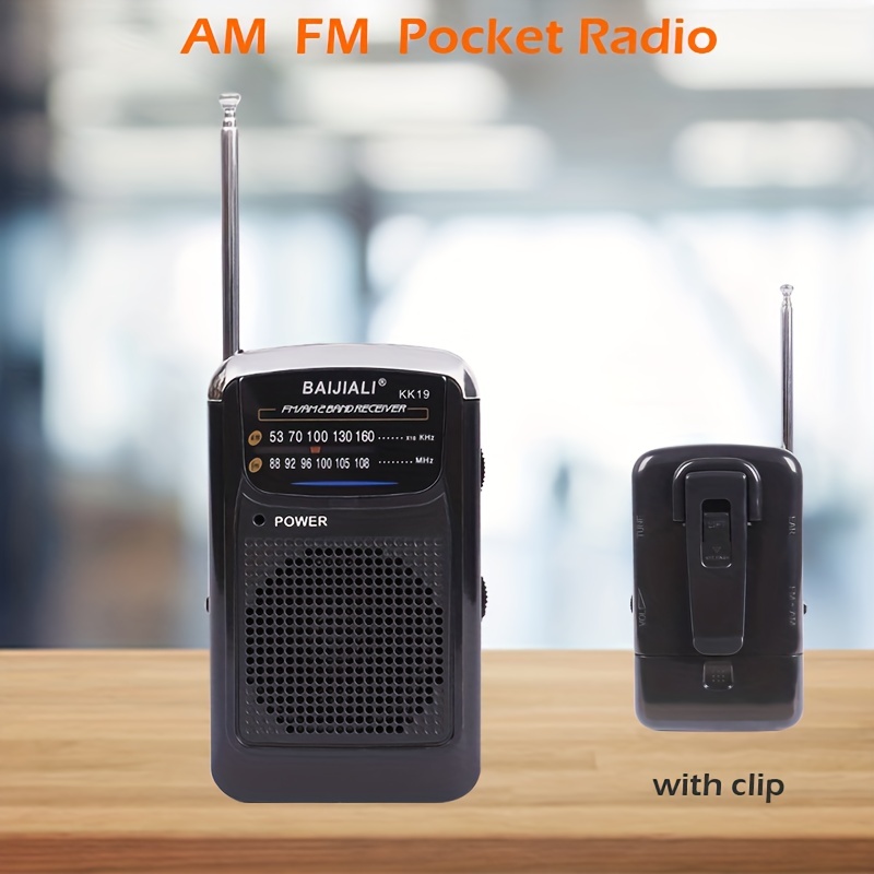 Pocket AM FM Radio, Tragbares Mini-Transistorradio DSP-Chip