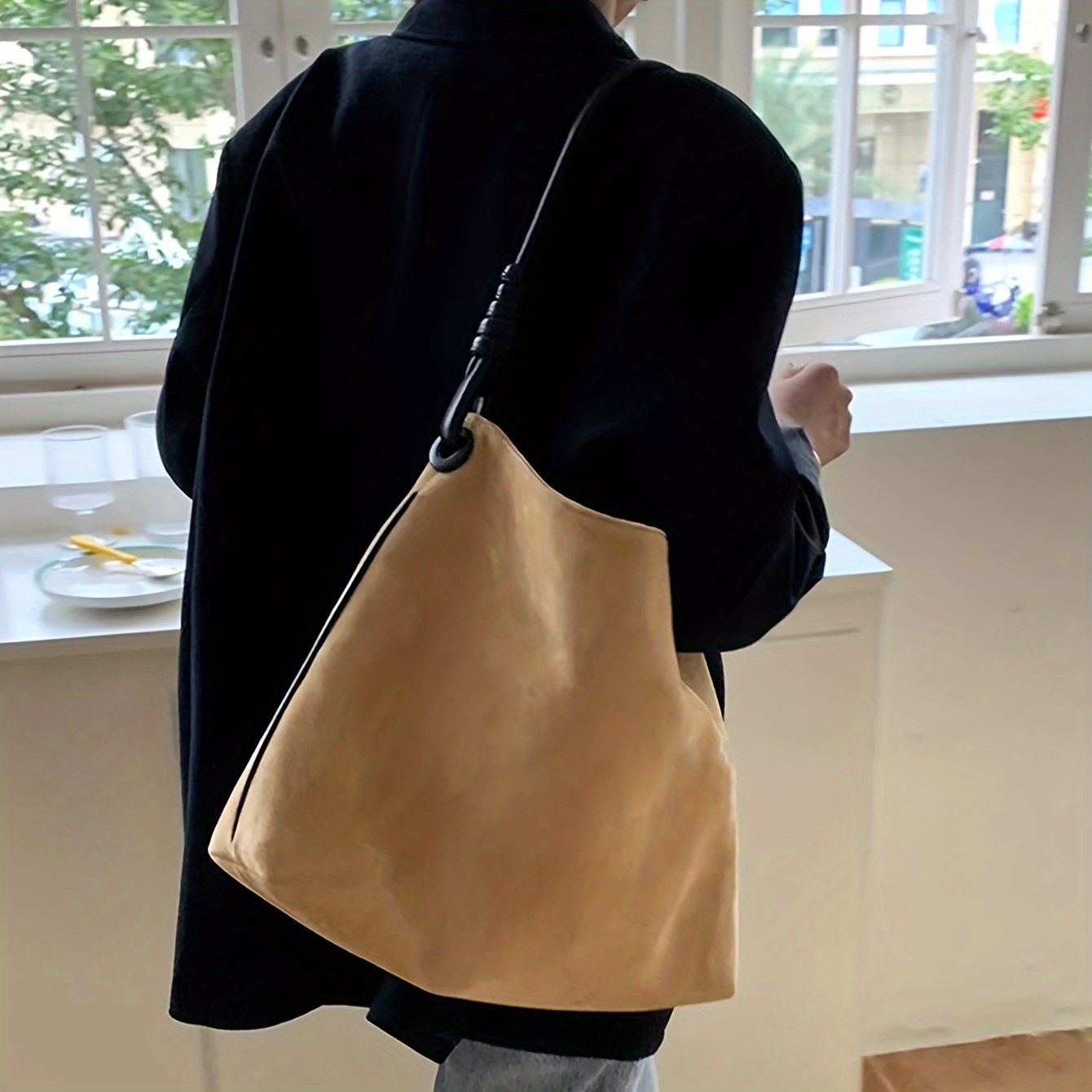 Large Capacity Pu Shoulder Bag New Autumn & Winter Tote Bag