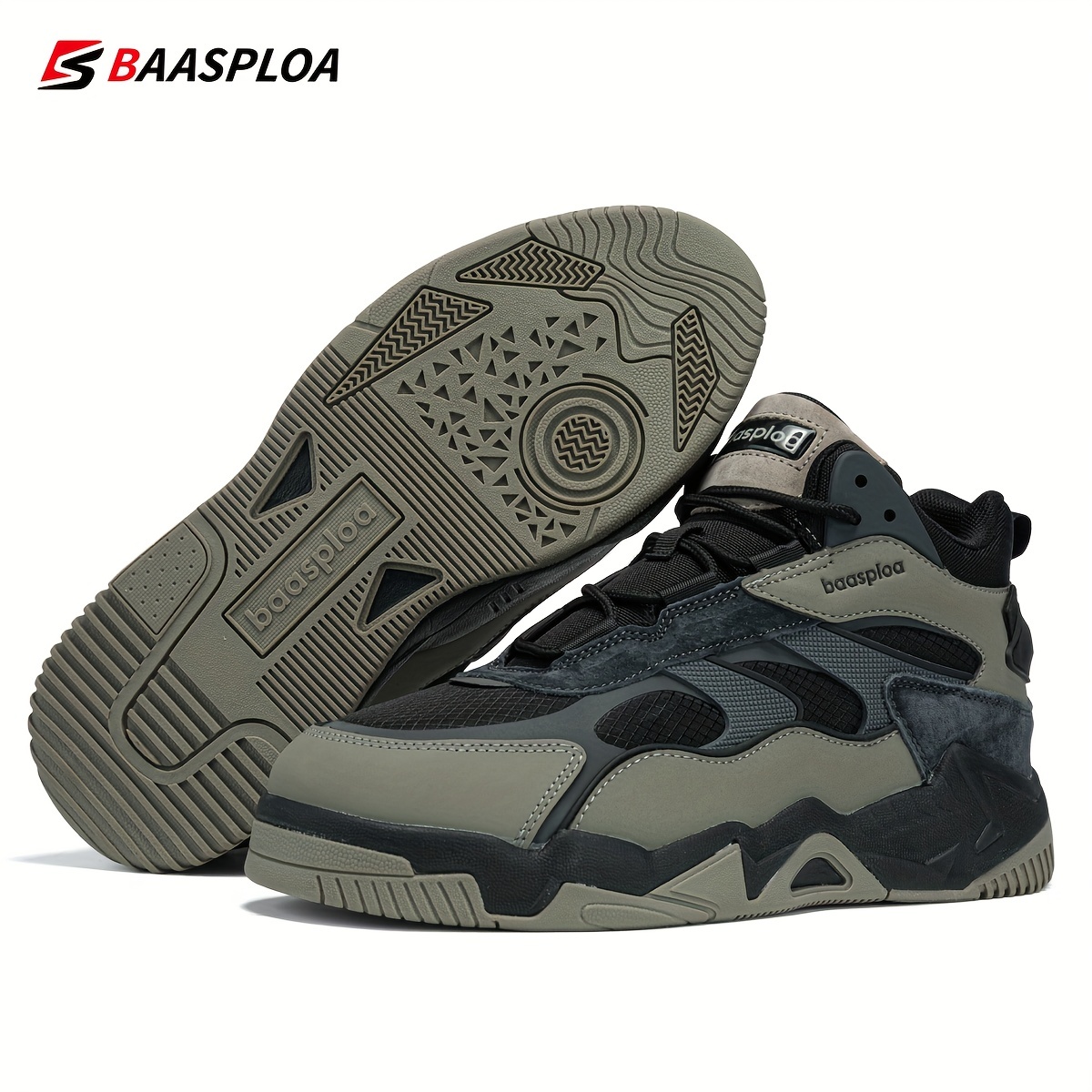 Baasploa-zapatos impermeables para exteriores para hombre, calzado cálido  antideslizante para senderismo, Camping, zapatillas de seguridad, botas  informales para caminar, Primavera