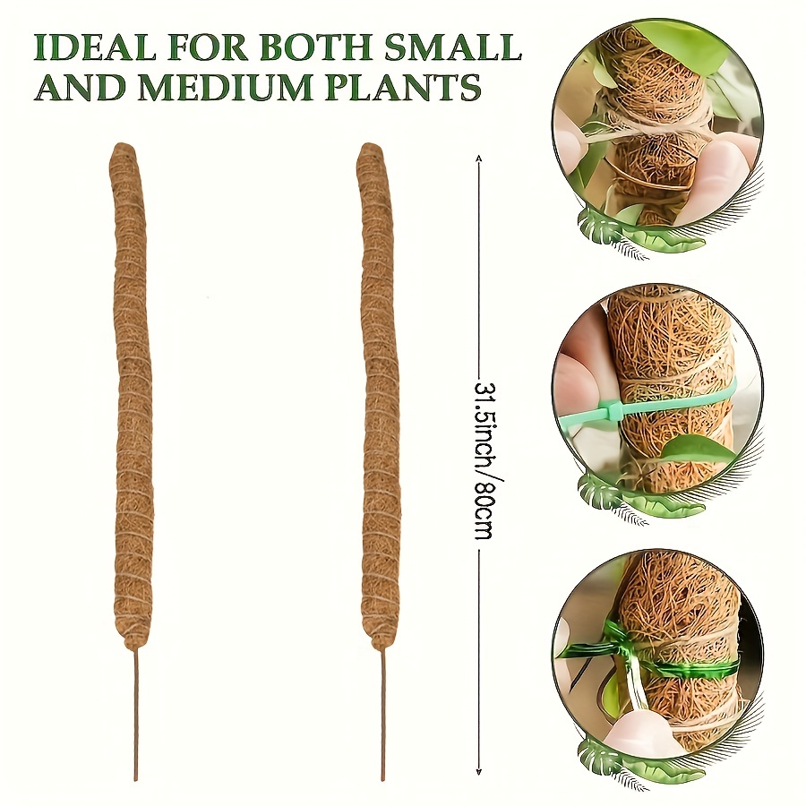 Plant Moss Coir Pole Bendable Plants Climbing Support Extension