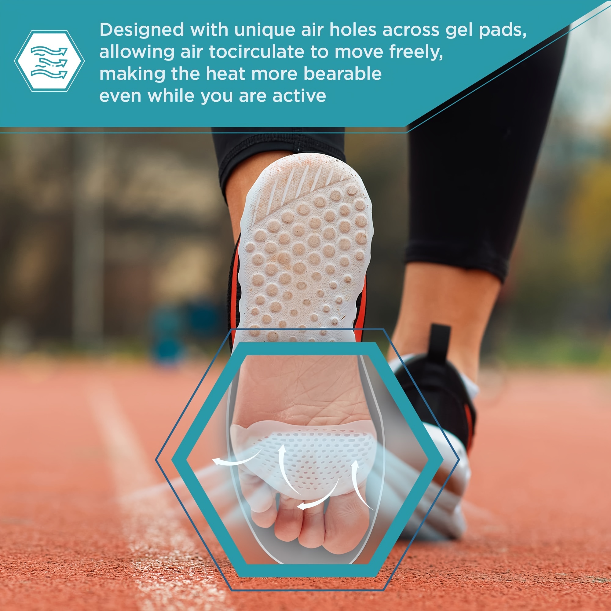 Metatarsal pad store for runners