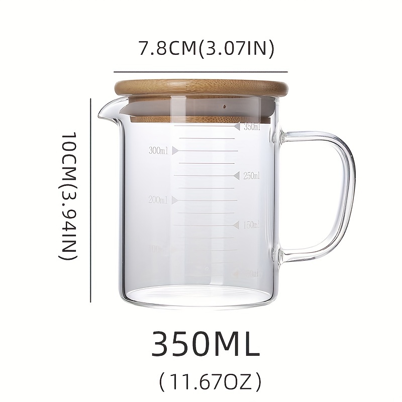Borosilicate Glass Measuring Cup with Spout 350ml