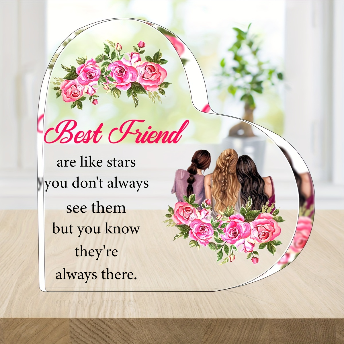 Friendship Gifts For Women Best Friends,friendship Heart Keepsake Gifts  Christmas Birthday Gifts For Women Bestie Bbf With Gift Box