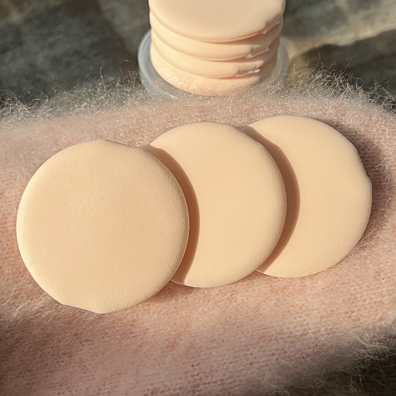 Powder Puff Round Cosmetic Powder Makeup Puffs Pads Makeup - Temu