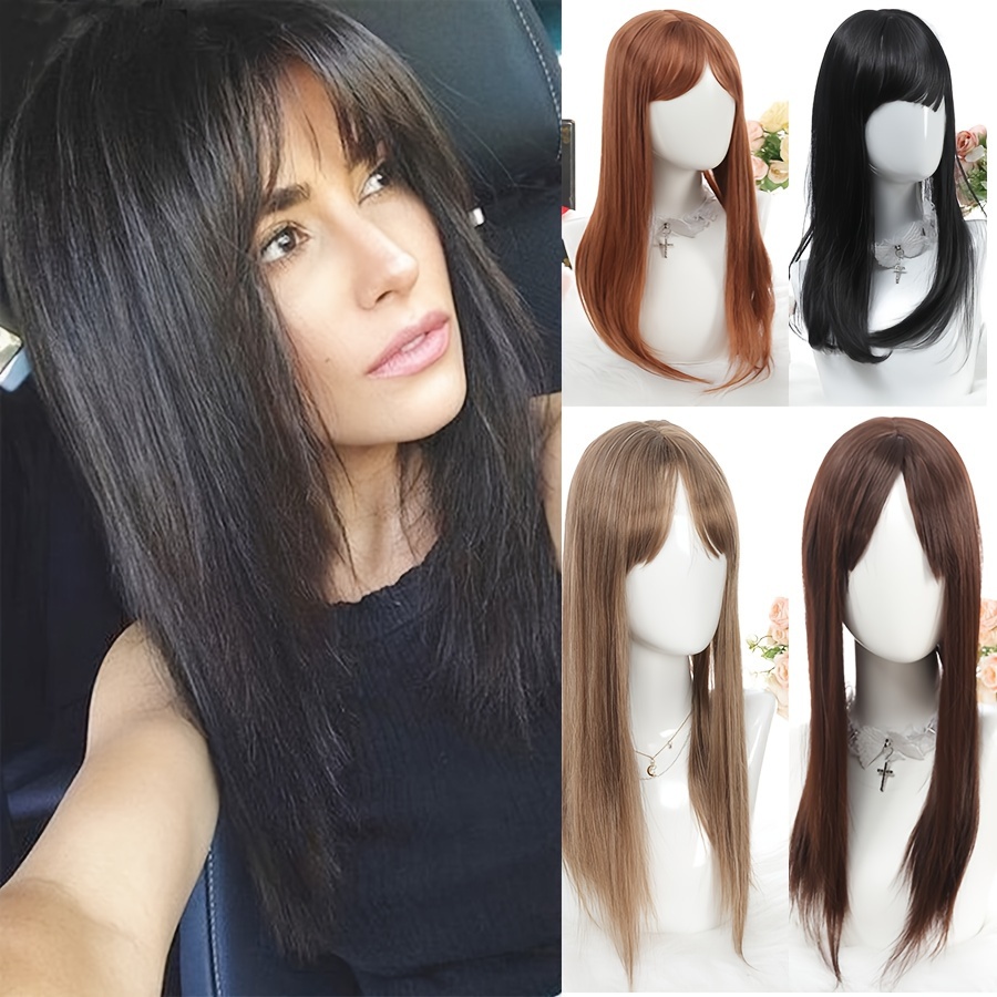 Long Straight Hair Extensions For Women Clips In Straight - Temu